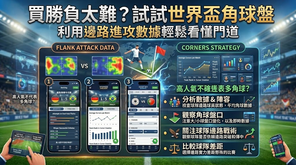 利用邊路進攻數據輕鬆看懂門道