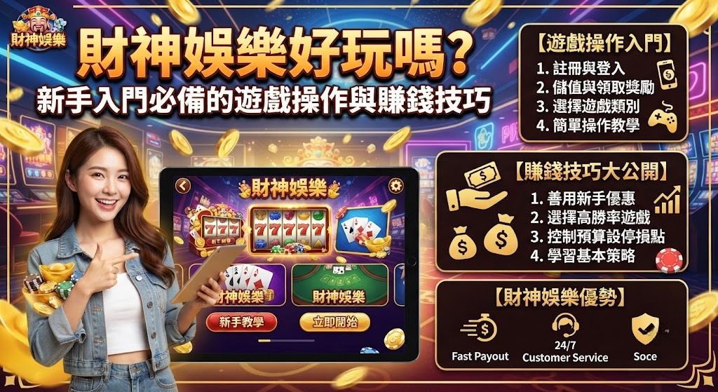 新手入門必備的遊戲操作與賺錢技巧 新手入門必備的遊戲操作與賺錢技巧