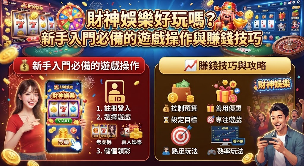 新手入門必備的遊戲操作與賺錢技巧 新手入門必備的遊戲操作與賺錢技巧