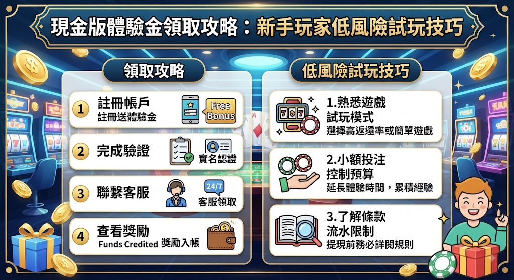 即刻解鎖體驗金領取秘笈,開啟零風險試玩之旅 即刻解鎖體驗金領取秘笈,開啟零風險試玩之旅